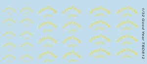 1/32 Decals Gialle per Pneumatici Slot Cars TBD812 - Picture 1 of 1