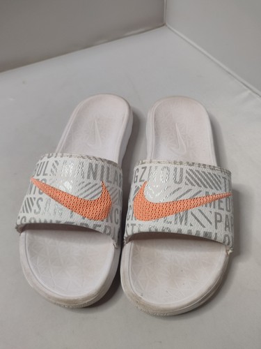 Scarpe sandali sportivi Nike donna Benassi Solarsoft Slides 9 bianco A4