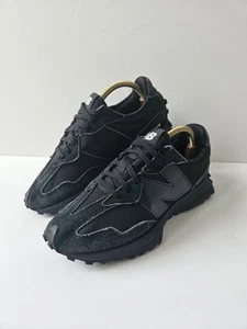 Para hombres New Balance 327 Triple Negro Entrenadores Gamuza Malla Zapatos para Correr Reino Unido Talla 7 - Imagen 1 de 15