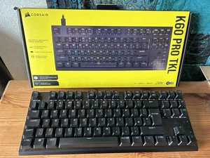 Corsair K60 RGB Pro TKL mechanical gaming keyboard pristine condition - Picture 1 of 11