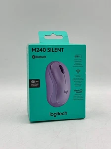 Logitech M240 Silent Kabellose Bluetooth Optische Beidhändige Maus - Lavendel - Bild 1 von 5