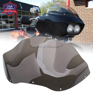 Smoke 12.5'' Wave Windshield Fit For Harley Touring Road Glide CVO Ultra FLTRUSE - Picture 1 of 18