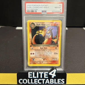 Team Rocket - Dark Charizard 4/82 Holo 1st Edition - PSA 8 - Picture 1 of 2