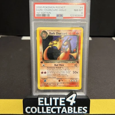 Team Rocket - Dark Charizard 4/82 Holo 1st Edition - PSA 8 - Image 1 of 2