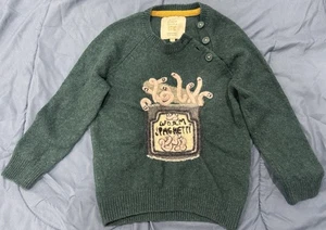 Mini Boden Inspired By Ronald Dahl Worm Spaghetti Wool Sweater - Picture 1 of 7