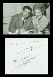 Catherine Langeais & Pierre Sabbagh - Page de livre d'or dédicacée - Paris 1984 - Picture 1 of 3