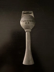 Vintage Antique Golf Firestone Country Club Advertising Watch Fin Key Chain - Picture 1 of 5