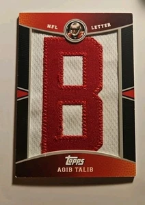 2009 Topps Football Manufactured NFL Letter Patch #PR-AT Alibi Talib “B” - Picture 1 of 2