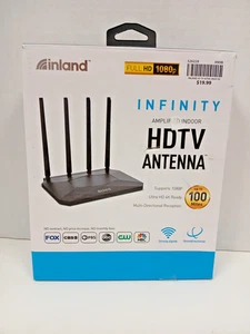 Antenna HDTV Inland Infinity Amplificata da Interno MC 526228 - Foto 1 di 3