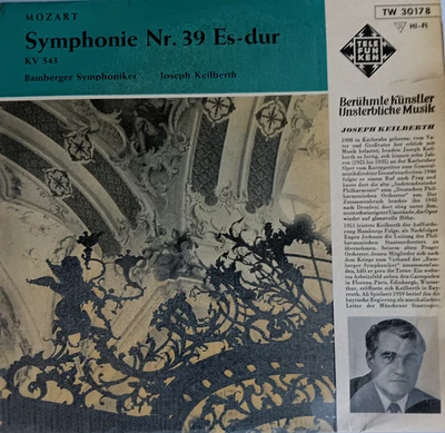 Mozart. Symphonie Nr. 39. Bamberger Symphoniker. LP 7". - Bild 1 von 2