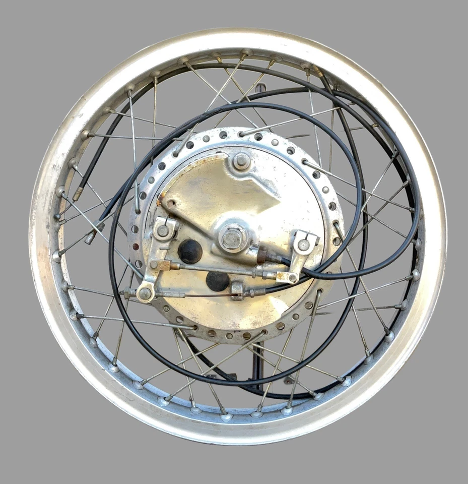 1971 1972 Suzuki Gt750 Complete Front Wheel DID Rim Dual Drum 4 Shoe Brakes OEM - Image 1 of 4