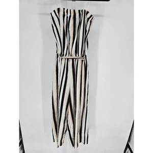 Hint of Blush tuta donna taglia S senza spalline nero bianco marrone a righe - Foto 1 di 4