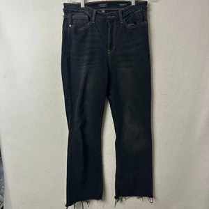 Judy Blue Damenjeans Größe 9/29 schmal Bootcut Kontrastnähte schwarz 30 x 29 - Bild 1 von 5