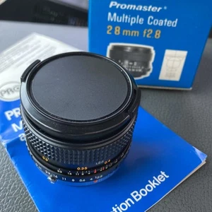 Promaster Multiple Coated 28mm F2.8 Automatic SLR Lens New! O.B. - Picture 1 of 10