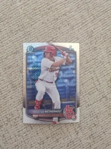 2025 Bowman - Chrome Prospects JJ Wetherholt #BCP-22 Mojo Refractor (RC) - Bild 1 von 2