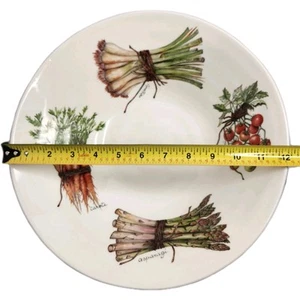 Effetti Ceramic Serving Bowl Carrots Asparagus Green Onions Tomato Made in Italy - Picture 1 of 11