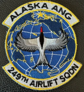 249th Airlift Squadron Alaska ANG Air National Guard USAF Patch RARE - Bild 1 von 3