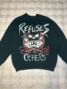 Vintage Looney Tunes Taz Sweater Size Large 1995 Tazmanian Devil Crewneck - Bild 1 von 6