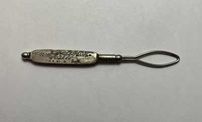 Antiguo gancho de botón para zapatos publicitarios W.G.in camisas y collares marca registrada Foto 1 de 3