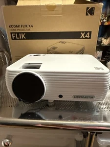 Kodak FLIK X4 Portable Home Projector, 480p Full 1080p HD Support Up to 150” NEW - Picture 1 of 12