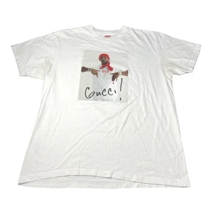 Camiseta Supreme Gucci Mane Blanca (FW16) Adulto Talla XL Rap Trap God 1017 Guwop - Imagen 1 de 4