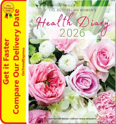 2026 Australian Womens Health Diary Planner A5 Woman Breast Cancer AWW Research - Image 1 of 4