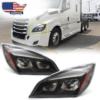 For 2018-2024 Freightliner Cascadia Full LED Headlight Headlamp SET - Image 1 of 4