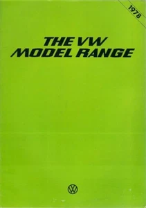 Volkswagen Range 1977-1978 UK Market Brochure Polo Derby Golf Passat Scirocco - Picture 1 of 1