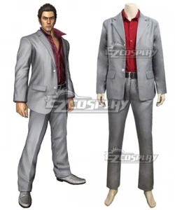 Yakuza Kazuma Kiryu Men's Suit Uniform Adult Cosplay Costume - Picture 1 of 6