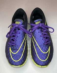 Nike Hypervenom Free 5.0 (Purple Black Neon White) Sz Y 4.5 - Picture 1 of 10