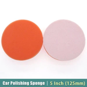 Almohadillas de pulido de esponja plana naranja de 125 mm de 5 pulgadas para pintura de belleza de coche pulido - Imagen 1 de 7