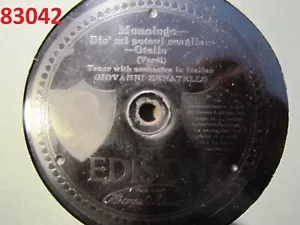 1916 Giovanni ZENATELLO Otello Dio mi potevi scagliar EDISON Diamond Disc 83043 - Picture 1 of 2