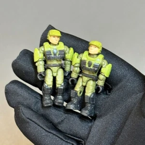 2 Marines Mega CONSTRUX Bloks Halo Set 97519 Battleground mini figure Sgt toy - Picture 1 of 3