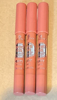 Lot of 3 Essence butter stick matt love 01 rose whip - Image 1 of 3