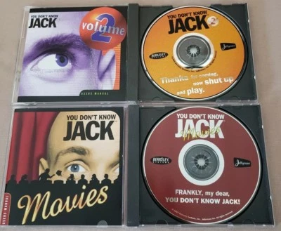 You Don't Know Jack Vol 2 & Movies Vintage PC Video Game Windows/Mac Quiz Trivia - Image 1 of 2