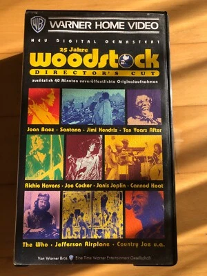 VHS Dokus: Musik (Rar & Selten) 25 Jahre Woodstock - Director's Cut Doppel VHS ! - Bild 1 von 2