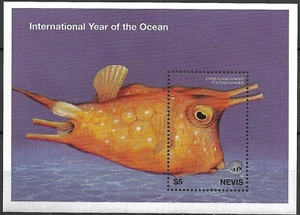 NEVIS - 1998 MNH "International Year Of The OCEAN" Souvenir Sheet !!! - Picture 1 of 1