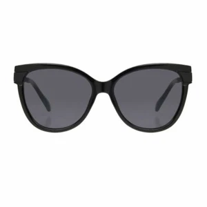 Foster Grant DAMEN RETRO KATZENAUGE SONNENBRILLE KOMPLETT SCHWARZ - Bild 1 von 2
