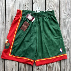 Pantalones Cortos Para Hombre Mitchell & Ness NBA Swingman Seattle Supersonics 95-96 Verde - Imagen 1 de 10