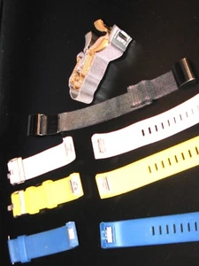 Fitbit Wrist bands-6 wristbands in yellow, blue, pink + steel black,gold,silver - Picture 1 of 4