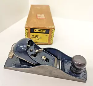 Vintage Stanley No. 220 Block Plane in Original Box - Picture 1 of 4