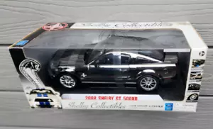 SHELBY COLLECTIBLES 1/18 2008 SHELBY GT 500KR SMOKE CHROME W/ BLACK STRIPES F/S - Picture 1 of 7
