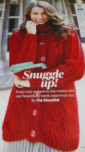 Knitting Pattern -Lady's Lovely Cosy Jacket In Chunky - Sizes 30-50in - Picture 1 of 3