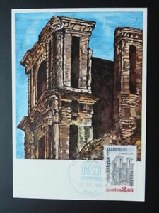 architecture Bresil patrimoine mondial Unesco carte maximum 1982 ref 46951