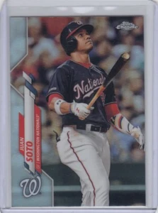 2020 TOPPS CROMO JUAN SOTO WASHINGTON NATIONALS INSERTO RIFRATTORE PADRES - Foto 1 di 1