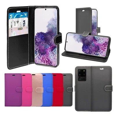 For Samsung Galaxy S20 Ultra Case Wallet Flip PU Leather Stand Card Slot Cover - Image 1 of 4