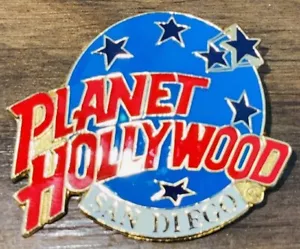 Spilla ricordo promozionale Nice Planet Hollywood San Diego CA grande metallo smaltato come nuova - Foto 1 di 7