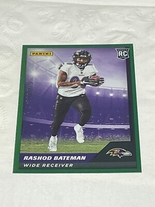 2021 Panini NFL Sticker & Card Collection Rashod Bateman RC GREEN #'d /75 #79