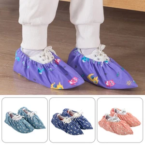 1 par de cubiertas para pies cubiertas para zapatos juegos de zapatos a prueba de polvo hogar interior reutilizable - Imagen 1 de 20