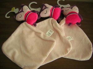 TESCO PINK OWL COMFORTER SOFT TOY X3 - Picture 1 of 1